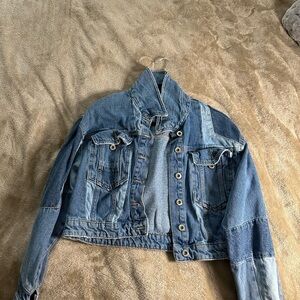 Zara Blue Jean Jacket Classic Trucker Style